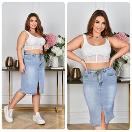 Спідниця жіноча 802 l.blue р.32-42 "Lady N" недорого оптом від прямого постачальника