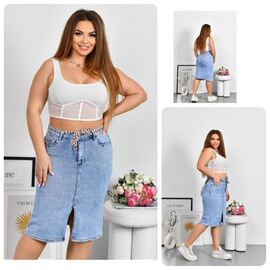 Спідниця жіноча 803 l.blue р.31-38 "Lady N" недорого оптом від прямого постачальника