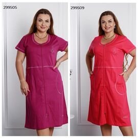 Халат жіночий 299505 crimson р.L-2XL "Vehuiah" недорого оптом від прямого постачальника