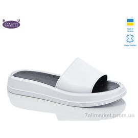 Шльопанці жіночі полегшені Літо 0197 біла шкіра (6 пар р.36-40) "Garti" недорого оптом від прямого постачальника