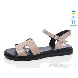 Босоніжки жіночі літні Літо 56 капучино к. батал (6 пар р.41-43) "Sali" недорого оптом від прямого постачальника