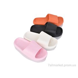 Шльопанці жіночі полегшені Літо 4086-219-2 mix (24 пар р.36-41) "Мир" недорого оптом від прямого постачальника