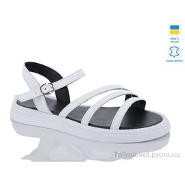 Босоніжки жіночі літні Літо 1102 білий (6 пар р.37-41) "Sali" недорого оптом від прямого постачальника