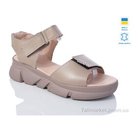 Босоніжки жіночі літні Літо 1707-1 капучіно (6 пар р.36-40) "Sali" недорого оптом від прямого постачальника