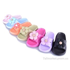Фотография Шлепки детские летние Лето 356 mix (12 пар р.30-35) "Progress" недорого оптом от прямого поставщика