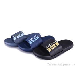 Фотография Шлепки мужские пляжные Лето Шльопки М501 mix (12 пар р.40-45) "Progress" недорого оптом от прямого поставщика