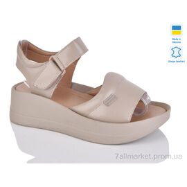 Босоніжки жіночі літні Літо 261 капучино к. (6 пар р.37-41) "Sali" недорого оптом від прямого постачальника