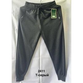 Фотография Штаны спортивные мужские 2411 d.grey р.XL-5XL "WELL" недорого оптом от прямого поставщика
