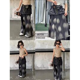 Фотография Джинсы детские на девочку 25739 black р.130-180 "Meloria" недорого оптом от прямого поставщика