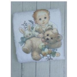 Фотография Детский плед унисекс ML491 white р.70*70 "Meloria" недорого оптом от прямого поставщика