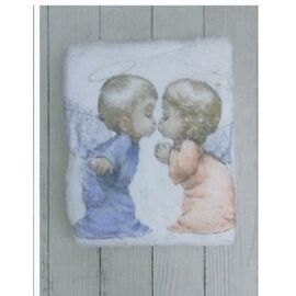 Фотография Детский плед унисекс ML493 white р.70*70 "Meloria" недорого оптом от прямого поставщика