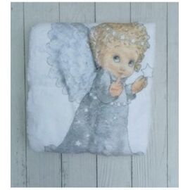 Фотография Детский плед унисекс ML494 white р.70*70 "Meloria" недорого оптом от прямого поставщика