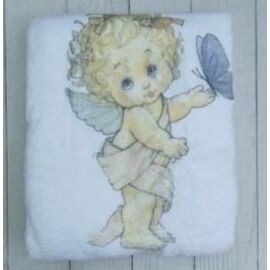 Дитячий плед унісекс ML496 white р.70*70 "Meloria" недорого оптом від прямого постачальника