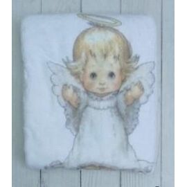 Дитячий плед унісекс ML497 white р.70*70 "Meloria" недорого оптом від прямого постачальника