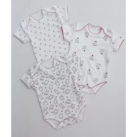 Боді на дівчинку ML500 white-grey р.68-86 "Meloria" недорого оптом від прямого постачальника