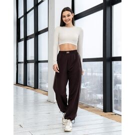 Штани спортивні жіночі Б70 brown р.S-XL "AZNA" недорого оптом від прямого постачальника