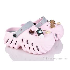 Крокси жіночі літні Літо 24505-389B (8 пар р.36-41) "Luck Line" недорого оптом від прямого постачальника