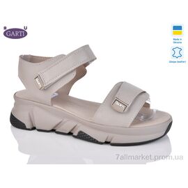 Фотография Босоножки женские летние Лето 0150 беж шкіра (6 пар р.36-40) "Garti" недорого оптом от прямого поставщика