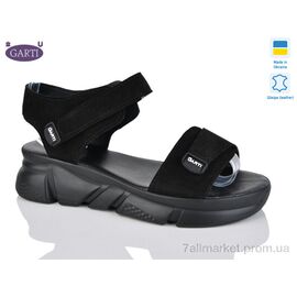 Фотография Босоножки женские летние Лето 0150 чорний замш (6 пар р.36-40) "Garti" недорого оптом от прямого поставщика