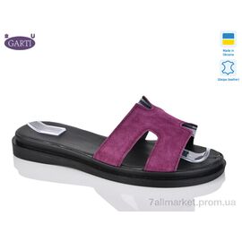 Фотография Шлепки женские облегченные Лето 94 малиновий замш (6 пар р.36-40) "Garti" недорого оптом от прямого поставщика