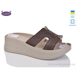 Фотография Шлепки женские облегченные Лето 0094 корич замш (6 пар р.36-40) "Garti" недорого оптом от прямого поставщика