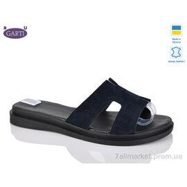 Фотография Шлепки женские облегченные Лето 94 синій замш (6 пар р.36-40) "Garti" недорого оптом от прямого поставщика