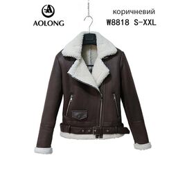 Фотография Куртка женская зимняя W8818 brown р.S-2XL "Immei" недорого оптом от прямого поставщика