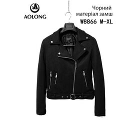 Куртка жіноча демісезонна W8866 black р.M-XL "Immei" недорого оптом від прямого постачальника