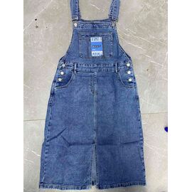 Фотография Сарафан женский 458 blue р.XL-6XL "Liana Denim" недорого оптом от прямого поставщика