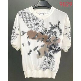 Фотография Футболка женская 9829 white р.52-62 "LIDA" недорого оптом от прямого поставщика