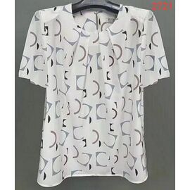 Фотография Футболка женская 2721 white р.52-62 "LIDA" недорого оптом от прямого поставщика