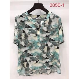 Фотография Футболка женская 2850-1 grey р.52-62 "LIDA" недорого оптом от прямого поставщика