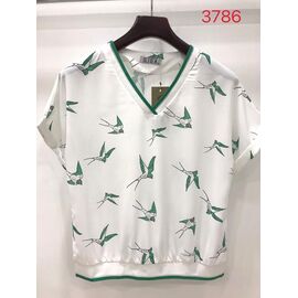 Фотография Футболка женская 3786 white р.52-62 "LIDA" недорого оптом от прямого поставщика