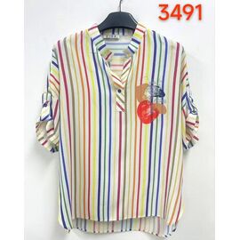 Сорочка жіноча літня 3491 yellow р.52-62 "LIDA" недорого оптом від прямого постачальника