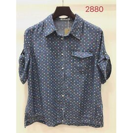 Сорочка жіноча літня 2880 blue р.52-62 "LIDA" недорого оптом від прямого постачальника