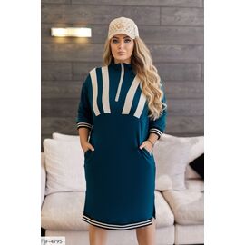 Фотография Женское платье с карманами р.50-52;54-56;58-60;62-64 (6цв) "LETTI" купить недорого от прямого поставщика