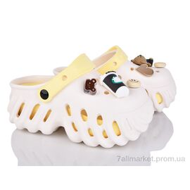 Крокси жіночі літні Літо 24505-390B (8 пар р.36-41) "Luck Line" недорого оптом від прямого постачальника