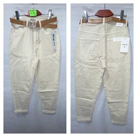 Фотография Джинсы женские KF369-3 beige р.M-3XL "Miss Kurry" недорого оптом от прямого поставщика