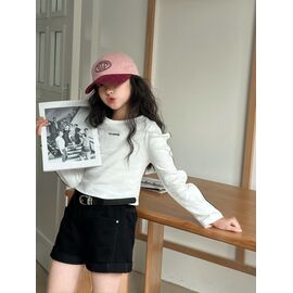 Дитячі шорти на дівчинку 7170 black р.110-160 "Yalisi" недорого оптом від прямого постачальника