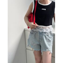 Дитячі шорти на дівчинку 7350 l.blue р.110-160 "Yalisi" недорого оптом від прямого постачальника