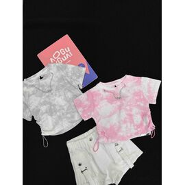 Фотография Футболка детская на девочку 9503 pink р.120-160 "Yalisi" недорого оптом от прямого поставщика