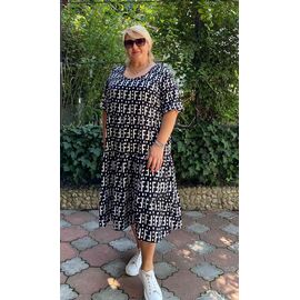 Сукня літня жіноча 366 black р.52-56 "ZLATA" недорого оптом від прямого постачальника