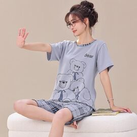 Фотография Костюм женский RL405 l.blue р.46-54 "HOME STYLE" недорого оптом от прямого поставщика