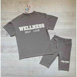 Костюм дитячий на дівчинку 2412 grey р.134-158 "LIMA SPORT" недорого оптом від прямого постачальника