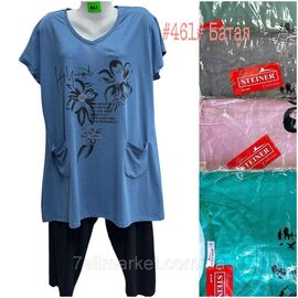 Костюм 2-ка жіночий домашній батал р-ри 5XL-8XL (мікс кв) "NICOLAS" купити недорого від прямого постачальника