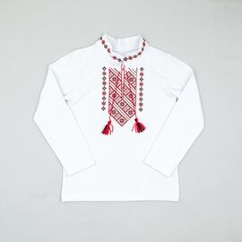 Вишиванка дитяча на хлопчика 15-01-2 white р.110-122 "Webi" недорого оптом від прямого постачальника