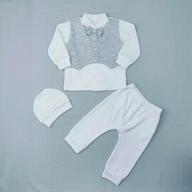 Комплект дитячий на хлопчика 30-01 white-grey р.62 "Webi" недорого оптом від прямого постачальника