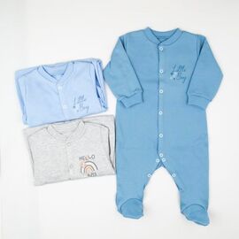 Фотография Человечек на мальчика 40-46 l.blue р.68-74 "Webi" недорого оптом от прямого поставщика