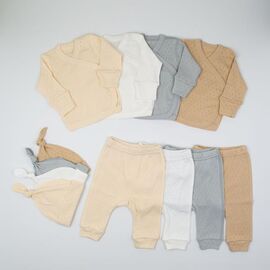 Фотография Комплект детский унисекс 77-44 beige р.56 "Webi" недорого оптом от прямого поставщика