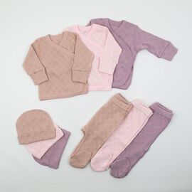 Комплект дитячий на дівчинку 77-70 pink р.56 "Webi" недорого оптом від прямого постачальника